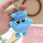 Real Rabbit Fur Rabbit Keychain Cute Fluffy Charm