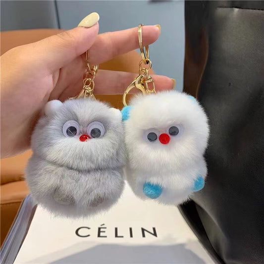 Cute Monster Plush Keychain - Ins Trendy Bag Charm