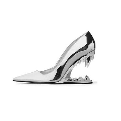 Baotou Metal-Toothed One-Step-In Fashion Statement Stylish Women's Shoes-Homeunderwear