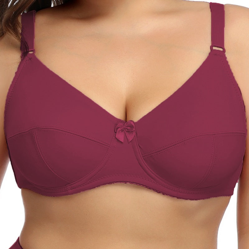 Plus Size Glossy Comfort Bra