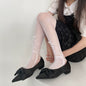 Japanese Y2K Ballet Style Ribbon Bow Lace Mesh Socks Pantyhose