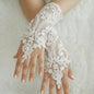 Wedding Gown Hollow Fingerless Mesh Gloves