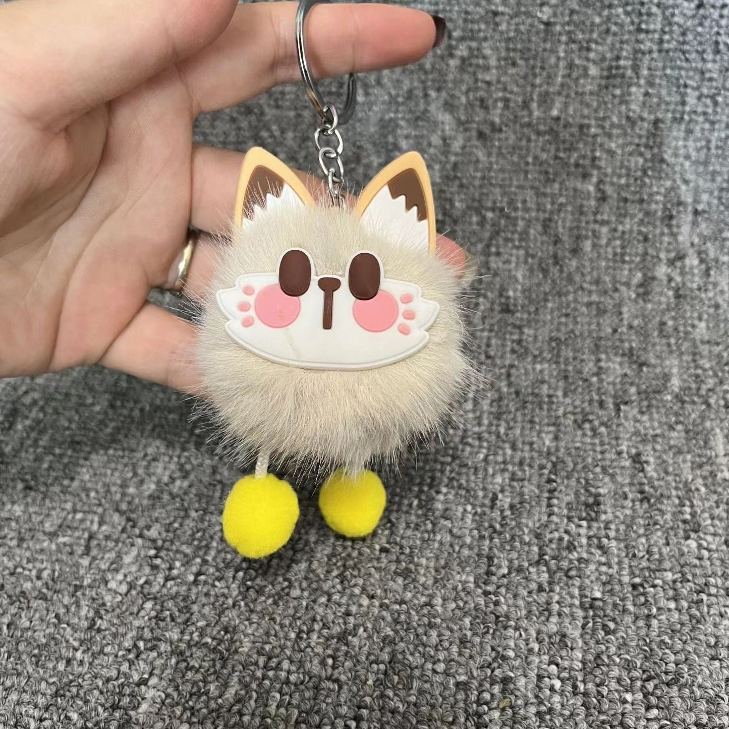 Cute Retro Maneki Neko Plush Keychain - Gift Toy