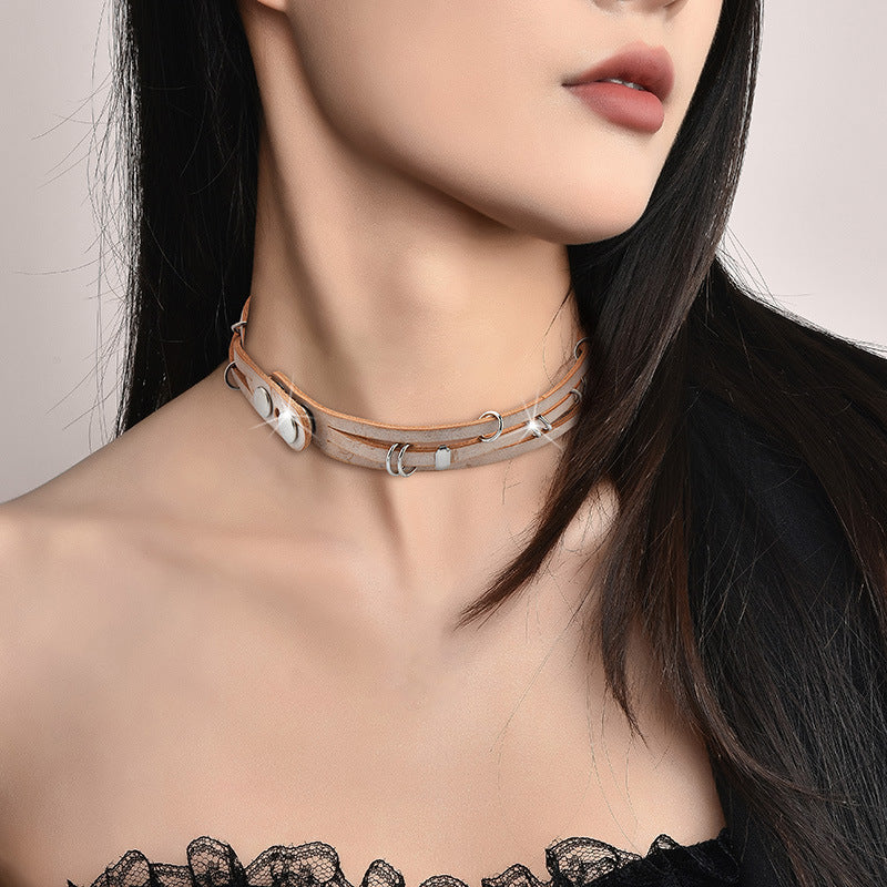 Cowhide Handmade Versatile Choker