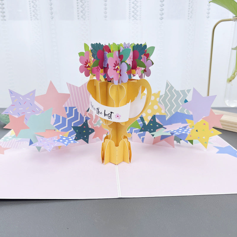 3D Sunflower Birthday Greeting Card