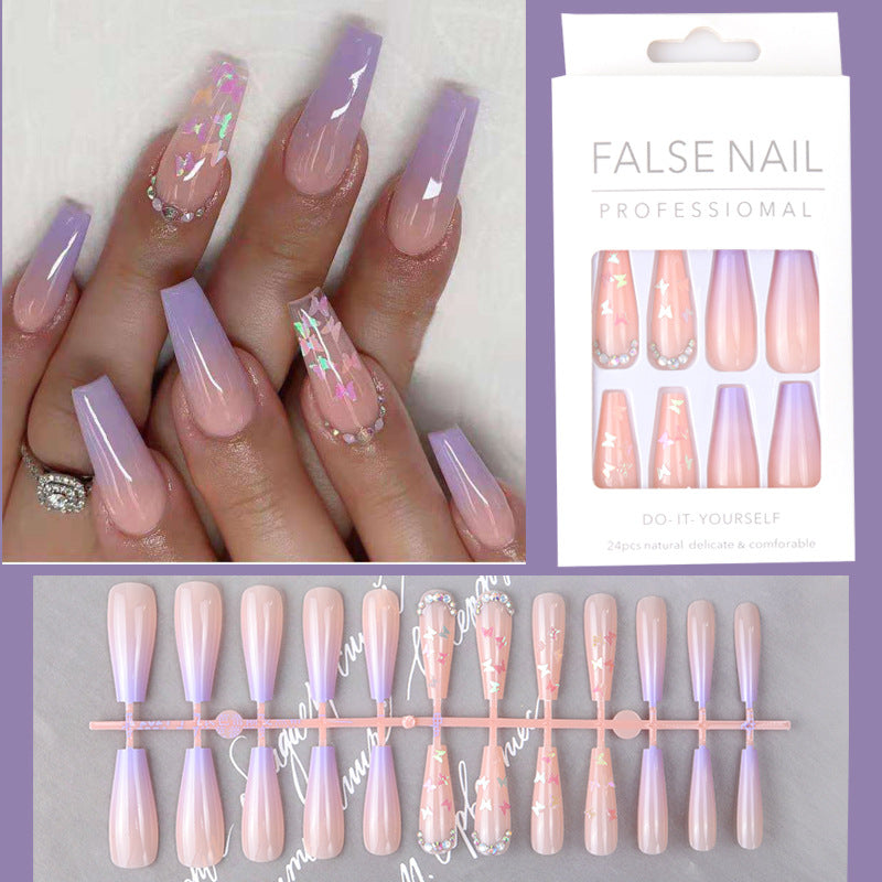 Removable Nail Extensions, Elegant Ballet Style