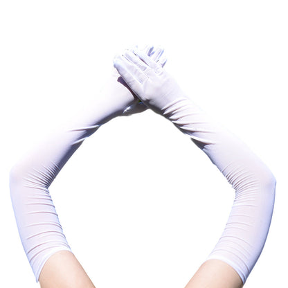 Long Stretch Mesh Gloves