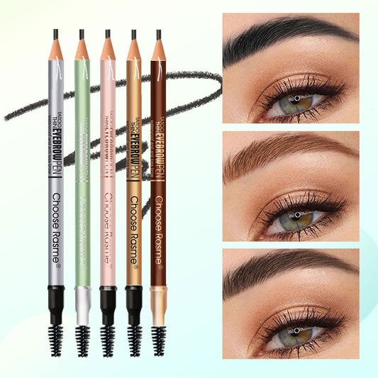 Double-Ended Eyebrow Pencil - Ultra-Fine, Natural, Waterproof, Long-Lasting