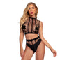 Sexy Hollow Breast Fishnet Sleeveless Large Size Mesh Bikini Sex Underwear