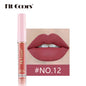 New Fashion 12-Color Non-Transfer Matte Lip Gloss Set with Velvet Finish-Homeunderwear