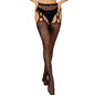 Free Shipping For Fishnet Jacquard Geometric Diamond Thigh High Stocking