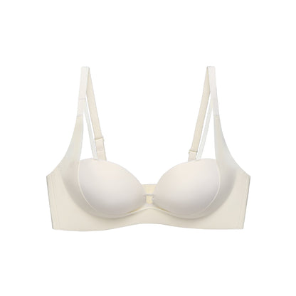 Open Cup Gathered No Trace Push-up Bras