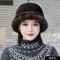 Warm Mink Fur Bucket Hat - Ear Flap Design