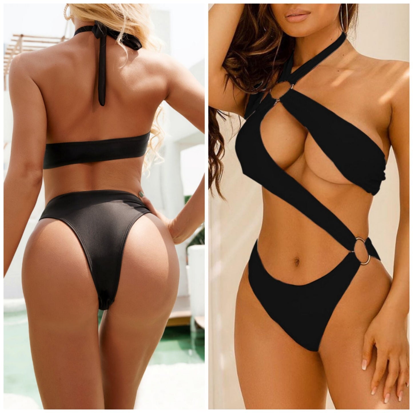 New Sexy Solid/Multi-color Monokini Swimsuit-homeunderwear