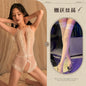 Sexy Lace Perspective Tight Open One-piece Pajamas Set Erotic Underwear