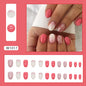 Oval Rose Pink Nails, Ins Style Summer Elegance