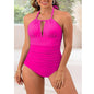 Flaunt Your Curves with Confidence Sultry Deep V-neck Backless Bikini Swimwear