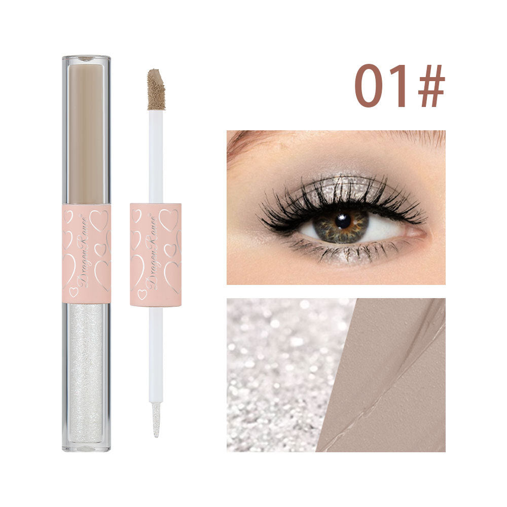 New Fashion Matte Liquid Eyeshadow with Glitter and Primer Duo-Homeunderwear