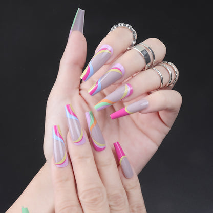 Removable Nail Extensions, Elegant Ballet Style