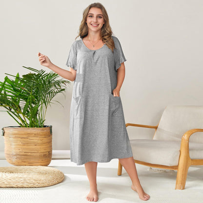 Plus Size Loungewear Long Skirt Pajamas
