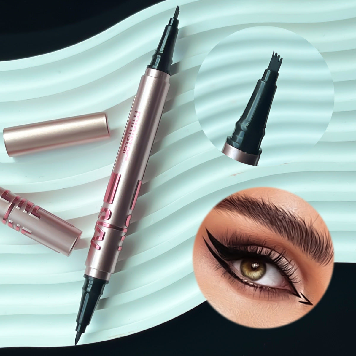 Ministar Dual-Head Waterproof Eyeliner and Brow Pencil