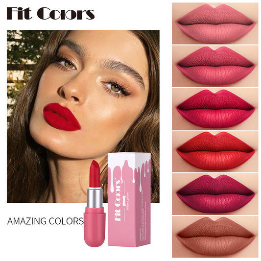 New Fashion6-Color Mini Matte Lipstick Set - Long-Lasting-homeunderwear