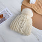 Versatile Mink Fur Knit Winter Hat with Fox Pom Pom