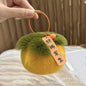 Cute Otter Fur Persimmon Keychain Plush Toy Gift