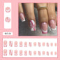 Spring Pink Butterfly Nail Tips for Romantic Style