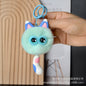 Cute Faux Rabbit Fur Cat Keychain - Car Charm