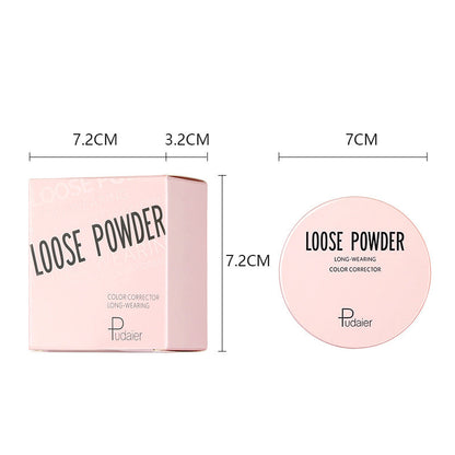 3-in-1 Loose Powder - Matte & Shimmer, Oil-Control, Long-