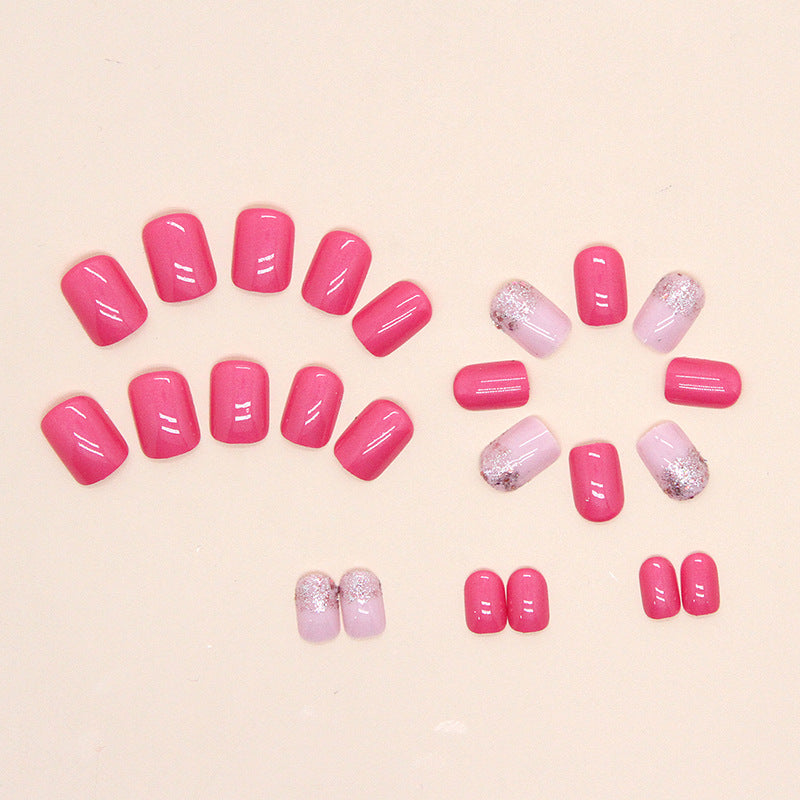 Barbie Pink Solid Color Nail Tips, Sweet and Chic