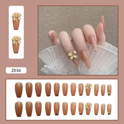 24 Detachable Butterfly Ballet Nail Tips