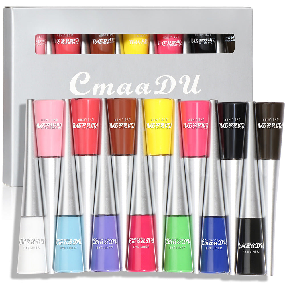 14-Color Liquid Eyeliner Pen Set-Homeunderwear