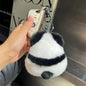 Cute Faux Fur Panda Keychain Plush Toy