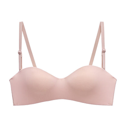 Non Wired Invisible Gathering Strapless Bras