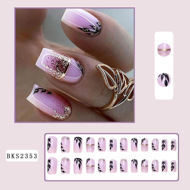 New FashionLong INS Style French Tip Nail Tips