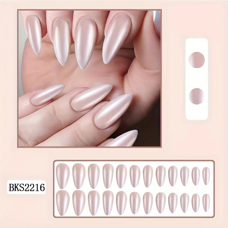 New FashionLong INS Style French Tip Nail Tips