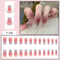 Y6 Ins Trendy Fall Nails: Almond Flashy Nail Tips