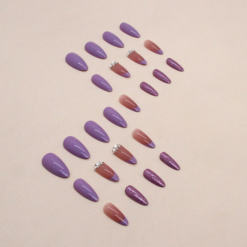 Almond Shape Lilac Nails, Sweet and Chic