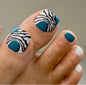 Removable Toe Nail Art, Wear-On Foot Nails