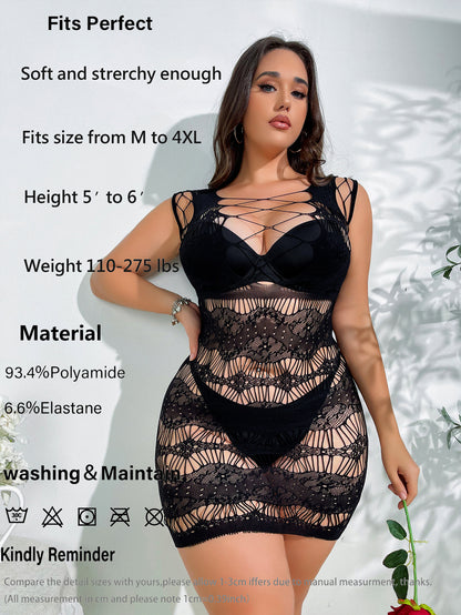 Sexy hollow lingerie hip Dress Sexy Lingerie