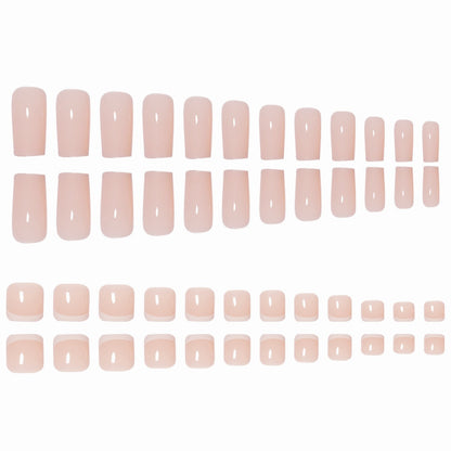 24 Pieces Nude Long Tapered Nails for Edgy Style