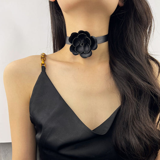 Camellia Flower Sexy Choker