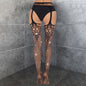 Fishnet Thin Diamond Hollow Thigh High Stocking