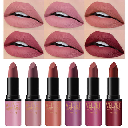 New Fashion6-Color Matte Lipstick Set - Waterproof Gift Box-homeunderwear