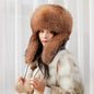 Warm Fox Fur Ear Flap Hat - Winter Fashion Trend