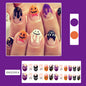 Pumpkin Ghost Bat Halloween Nail Tips