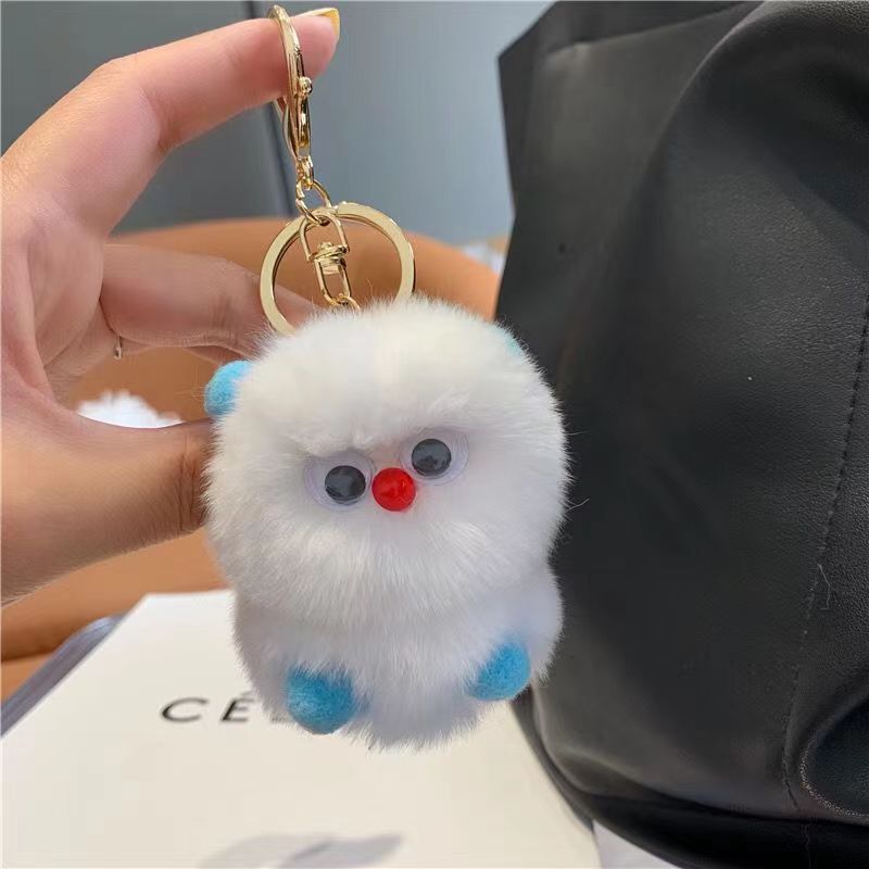 Cute Monster Plush Keychain - Ins Trendy Bag Charm