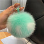 Cute Real Fox Hair Ball Simple Plush Hanger Accessory